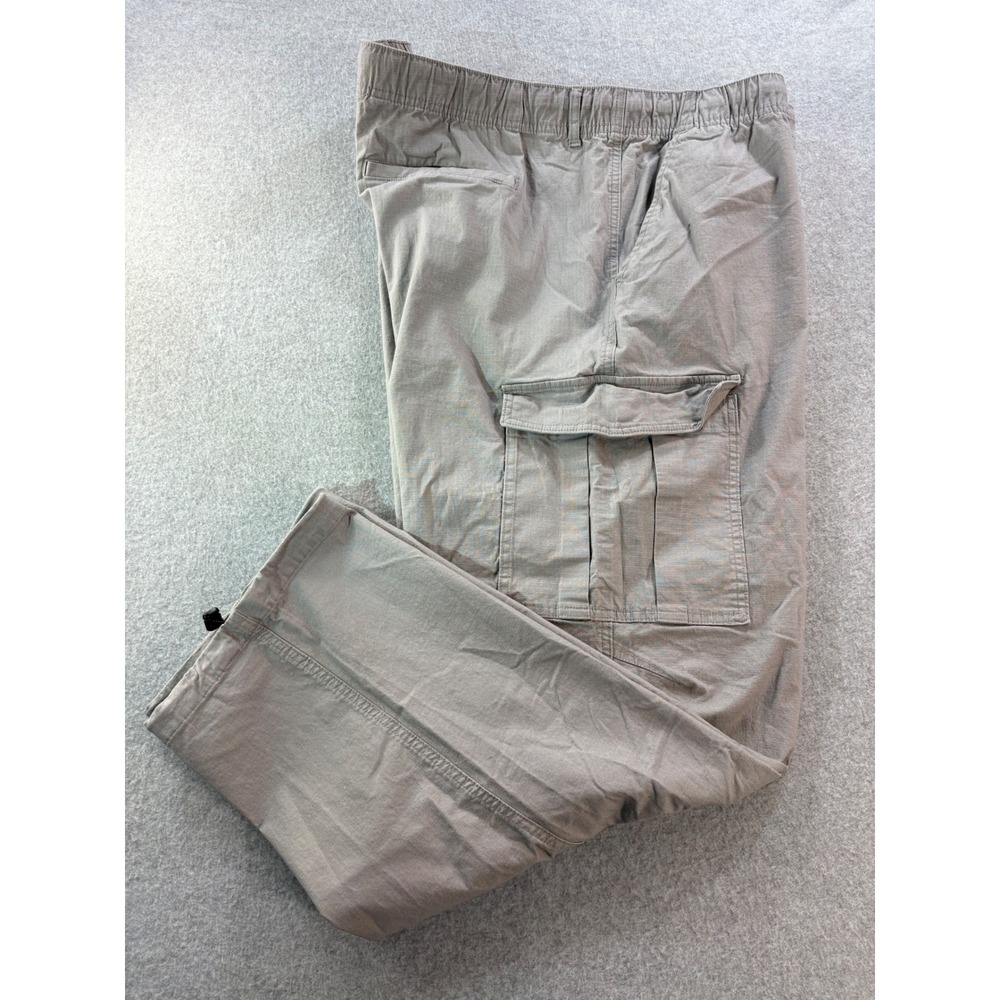 Original Use‎ Mens XXL Gray Cargo Jogger Pants Ripstop Elastic Waist Stretch